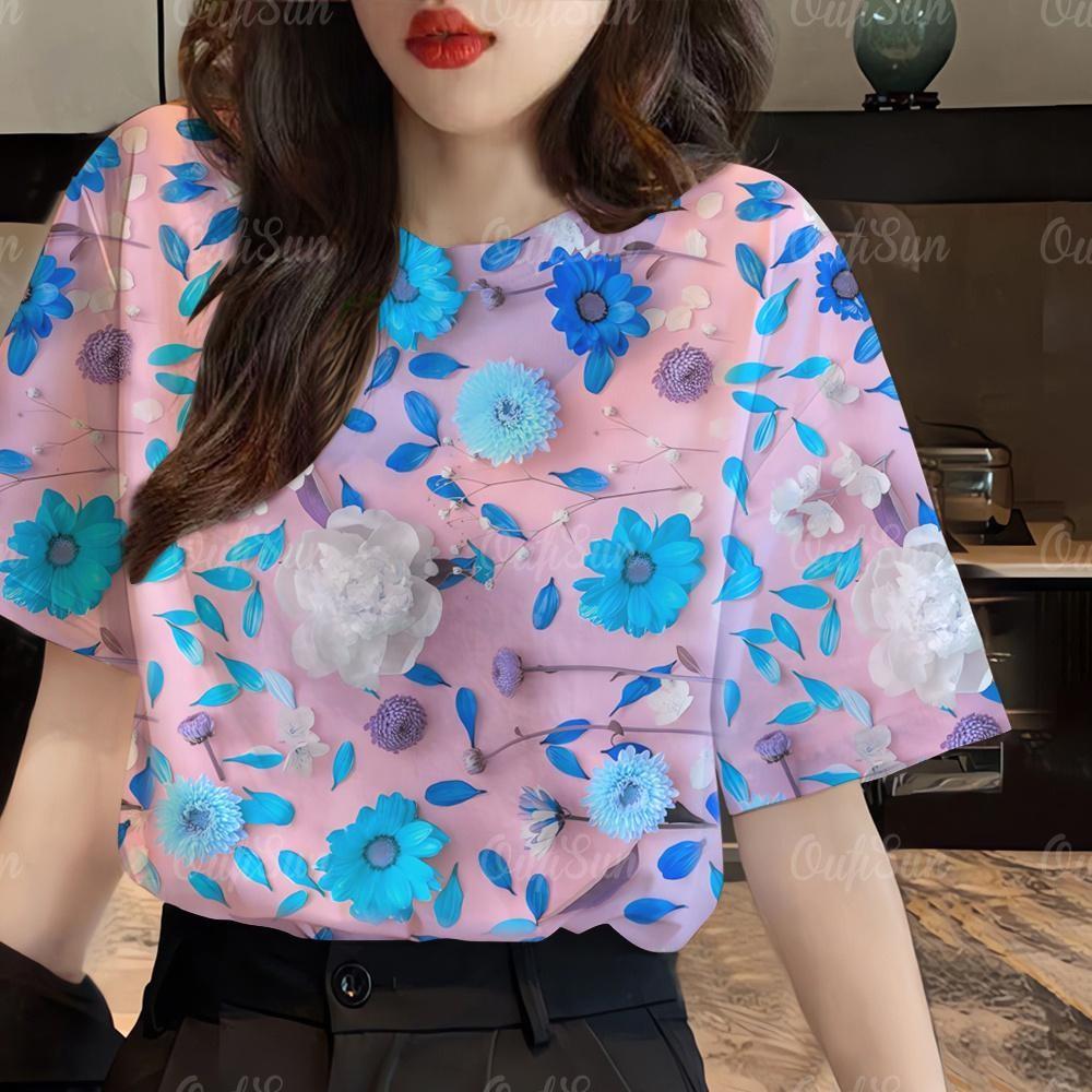 Summer Women s Floral Graphic T-Shirt - Short Sleeve O-Neck Casual Top 5XL
Summer Women s Floral Graphic T-Shirt - Short Sleeve O-Neck Casual Top 5XL