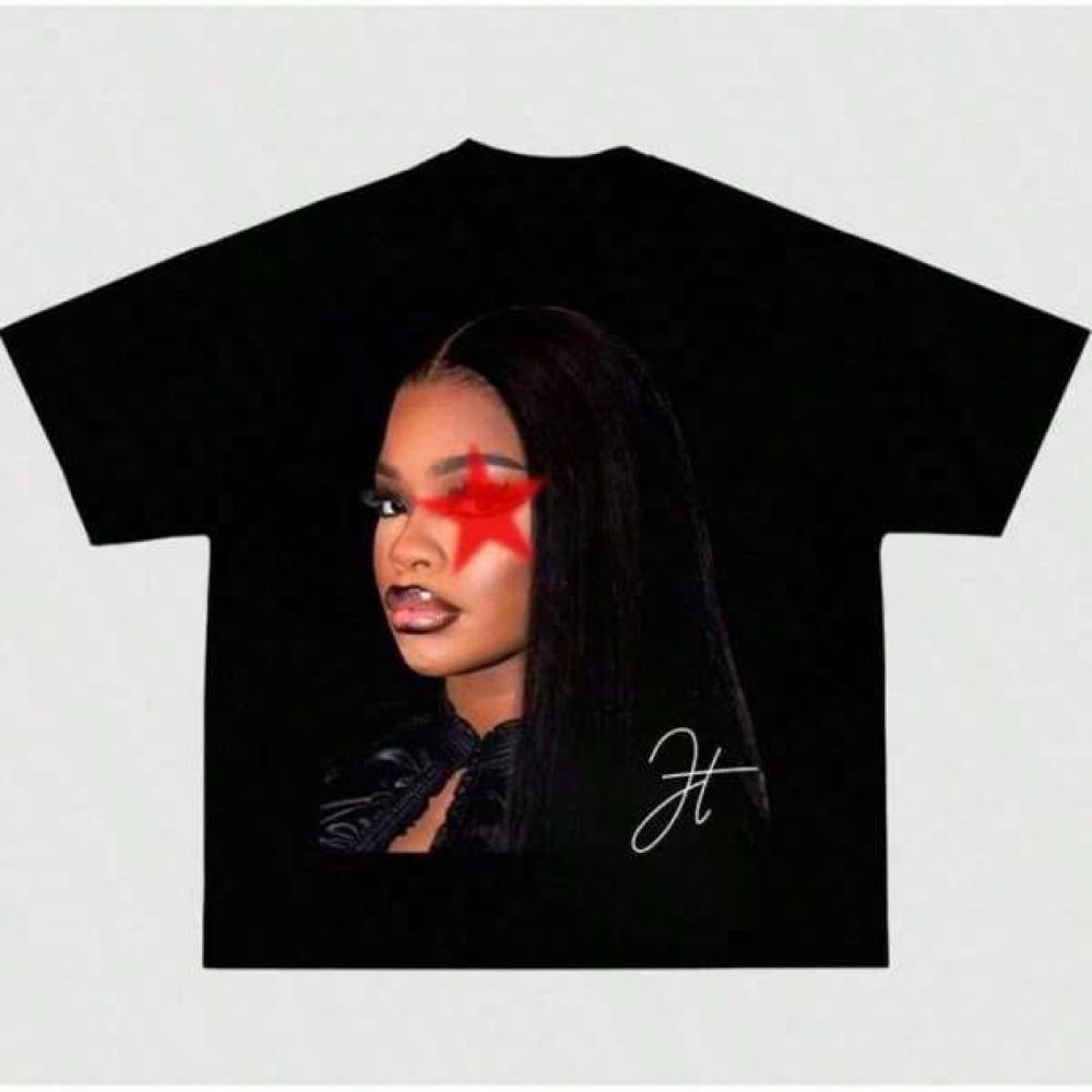 Jt Big Face Red Star Graphic Tee Cotton Fabric Womenswear Fits Summer Streetwear Tshirt Unisex ShortSleeved Top S
Jt Big Face Red Star Graphic Tee Cotton Fabric Womenswear Fits Summer Streetwear Tshirt Unisex ShortSleeved Top S