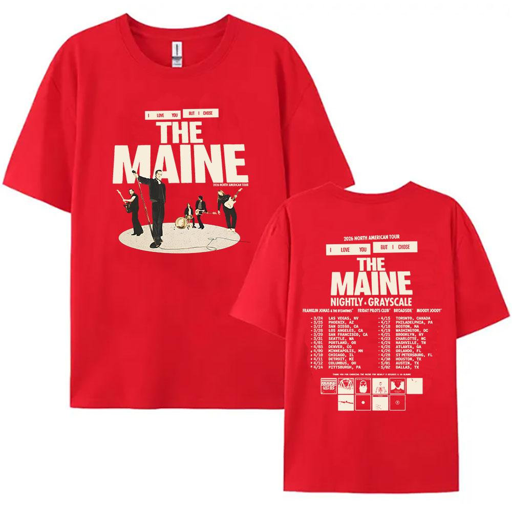 I Love You But I Chose Tour 2026 T-shirt The Maine Band Graphic Tshirts Short Sleeve Cotton O-neck Female Tees Unisex Streetwear XXL
I Love You But I Chose Tour 2026 T-shirt The Maine Band Graphic Tshirts Short Sleeve Cotton O-neck Female Tees Unisex Streetwear XXL