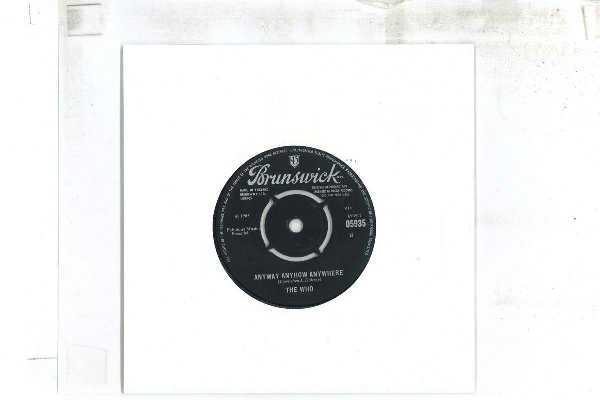 7inch Record WHO Anyway Anyhow Anywhere Daddy Roll 05935 BRUNSWICK 1965 UK Rock Used
7inch Record WHO Anyway Anyhow Anywhere Daddy Roll 05935 BRUNSWICK 1965 UK Rock Used