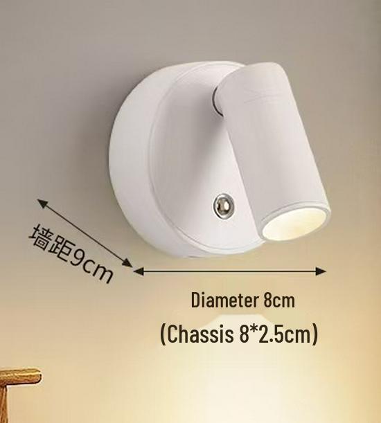 Magnetic Wireless Wall Lamp: Three-color Dimmable, Hole-free USB Charging, Bedside Spotlight 3W Type-C Charging (Touch)
Magnetic Wireless Wall Lamp: Three-color Dimmable, Hole-free USB Charging, Bedside Spotlight 3W Type-C Charging (Touch)