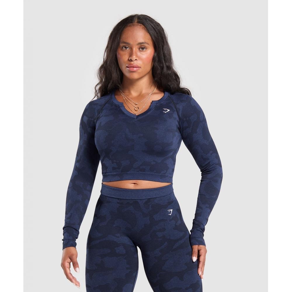 Gymshark Укороченный топ с длинными рукавами Adapt Camo Midnight Blue Ash Blue B9a5a Ucdw XS
Gymshark Укороченный топ с длинными рукавами Adapt Camo Midnight Blue Ash Blue B9a5a Ucdw XS