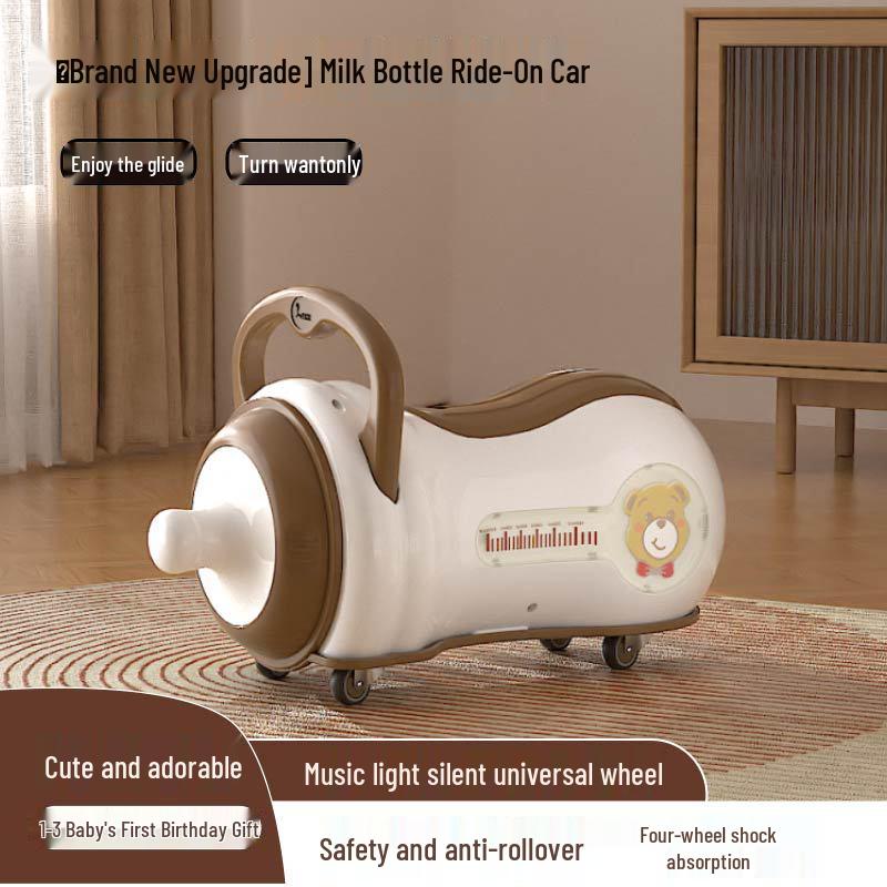 Musical Peanut Car Baby Walker: Four-Wheel Scooter with Silent, Universal Wheels and Anti-Rollover Slider
Musical Peanut Car Baby Walker: Four-Wheel Scooter with Silent, Universal Wheels and Anti-Rollover Slider