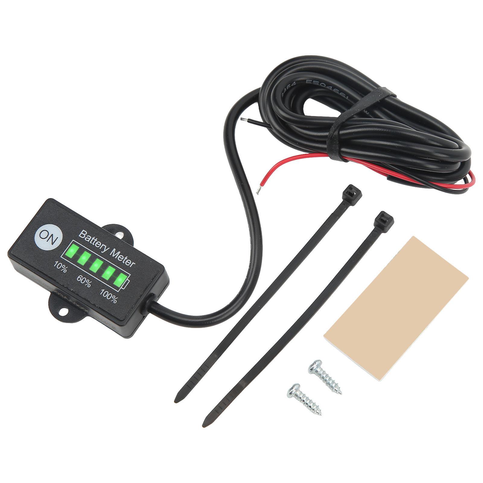 Battery Meter 12V 24V 5 LED Display IP65 Waterproof Auto Recognition Battery Capacity Monitor
Battery Meter 12V 24V 5 LED Display IP65 Waterproof Auto Recognition Battery Capacity Monitor