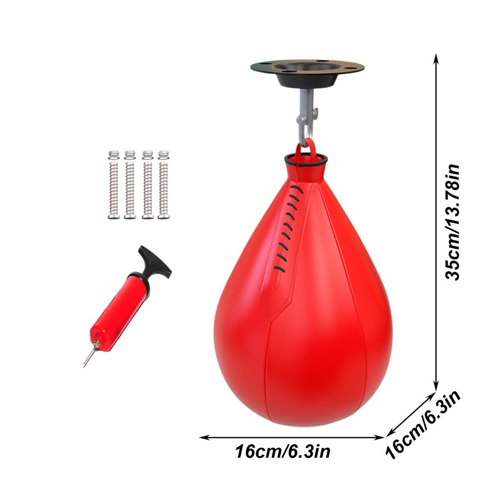 2025 New Boxing Speed Ball Pear Shape PU Speed Bag Boxing Punching Bag Swivel Speedball Exercise Fitness Training Ball for Gym червоний
2025 New Boxing Speed Ball Pear Shape PU Speed Bag Boxing Punching Bag Swivel Speedball Exercise Fitness Training Ball for Gym червоний