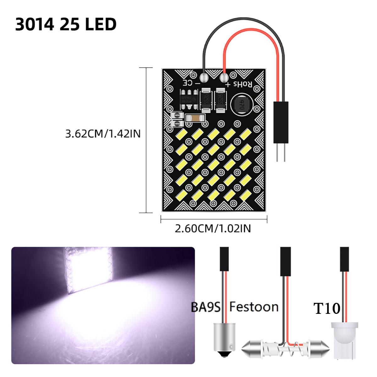 Car Panel Led Dome Reading Map Lamp 25/48SMD Car Interior Dome License Plate Lamp Festoon LED with T10 BA9s C5W Socket white
Car Panel Led Dome Reading Map Lamp 25/48SMD Car Interior Dome License Plate Lamp Festoon LED with T10 BA9s C5W Socket white