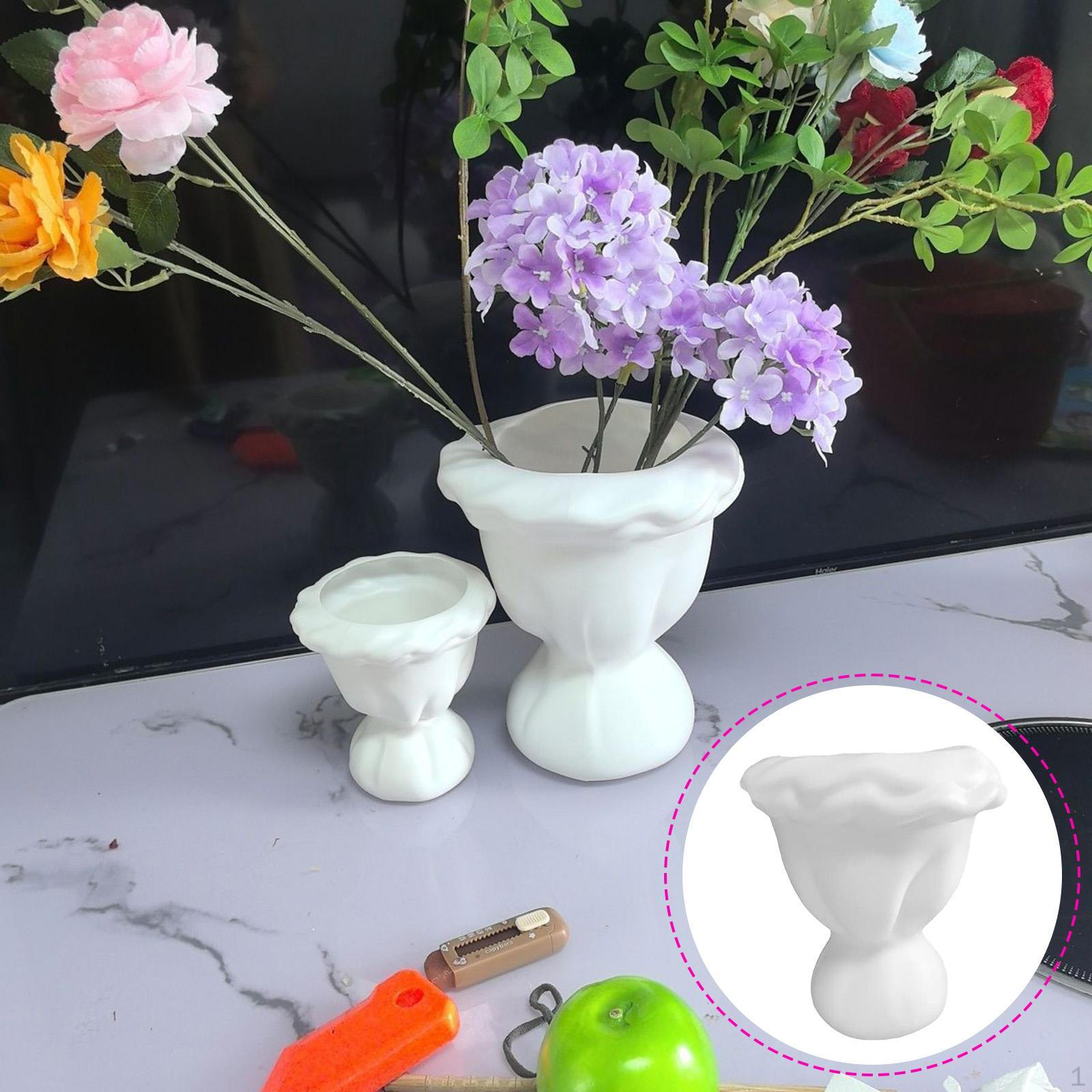 Ваза для цветов Бутон Хранение Современная Настольная Настольная Центральная часть Белый Декоративный Держатель для растений для 8cmx14cm