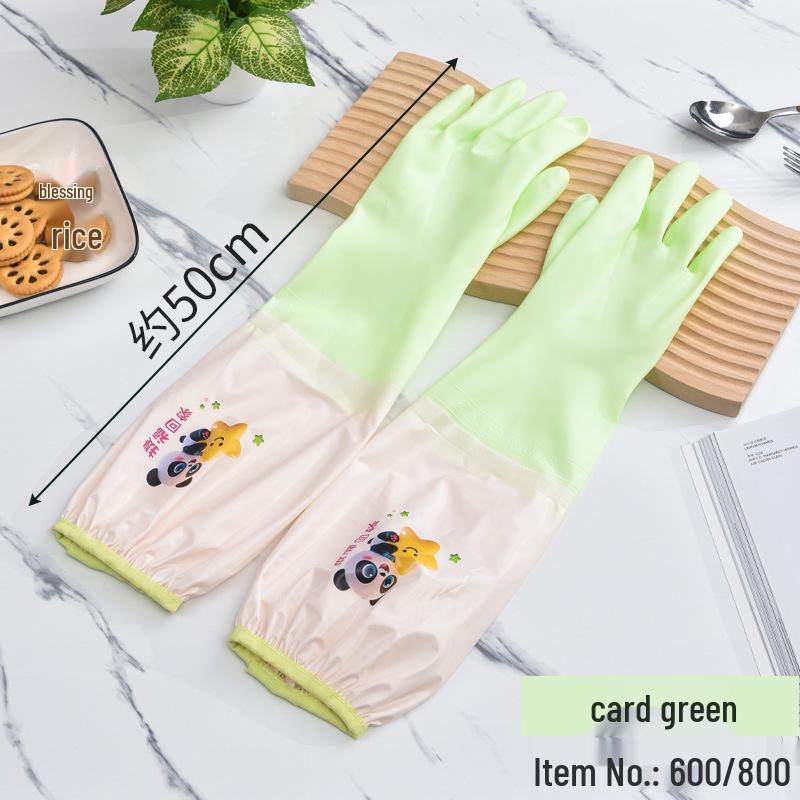 Long Cuffed Non-Slip Dishwashing & Cleaning Gloves for Kitchen & Laundry One Size
Long Cuffed Non-Slip Dishwashing & Cleaning Gloves for Kitchen & Laundry One Size