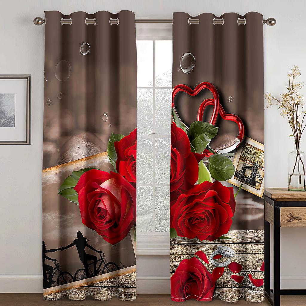 Bedroom Living Room Space Floor - to - ceiling Window KitchenShuttersWindowpaneGrommetBest for 2Panel Crimson Rose Floral Printed Draperies 100W130H(CM)40x51in&Rod Pocket
Bedroom Living Room Space Floor - to - ceiling Window KitchenShuttersWindowpaneGrommetBest for 2Panel Crimson Rose Floral Printed Draperies 100W130H(CM)40x51in&Rod Pocket