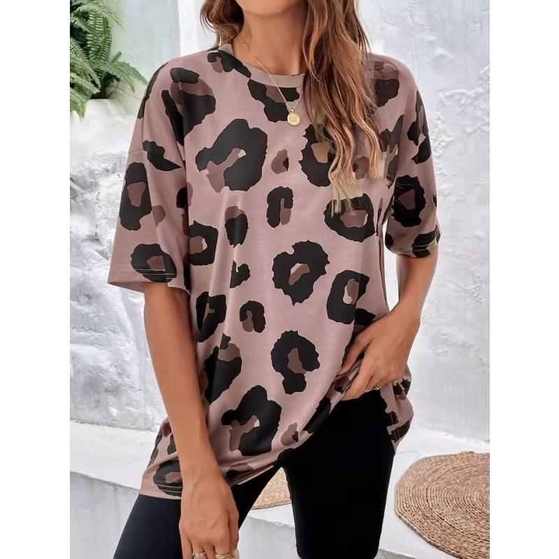 Летняя Модная Футболка с Леопардовым Принтом Оверсайз с Круглым Вырезом Женская Базовая Футболка с Коротким Рукавом Мужская Футболка Топы XS
Летняя Модная Футболка с Леопардовым Принтом Оверсайз с Круглым Вырезом Женская Базовая Футболка с Коротким Рукавом Мужская Футболка Топы XS