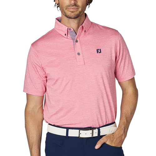FootJoy Men s Heather Print Short Sleeve Button-Down Golf Shirt, Pink Lemonade, Size XL (FJ-S25-S17, 34537-XL)
FootJoy Men s Heather Print Short Sleeve Button-Down Golf Shirt, Pink Lemonade, Size XL (FJ-S25-S17, 34537-XL)
