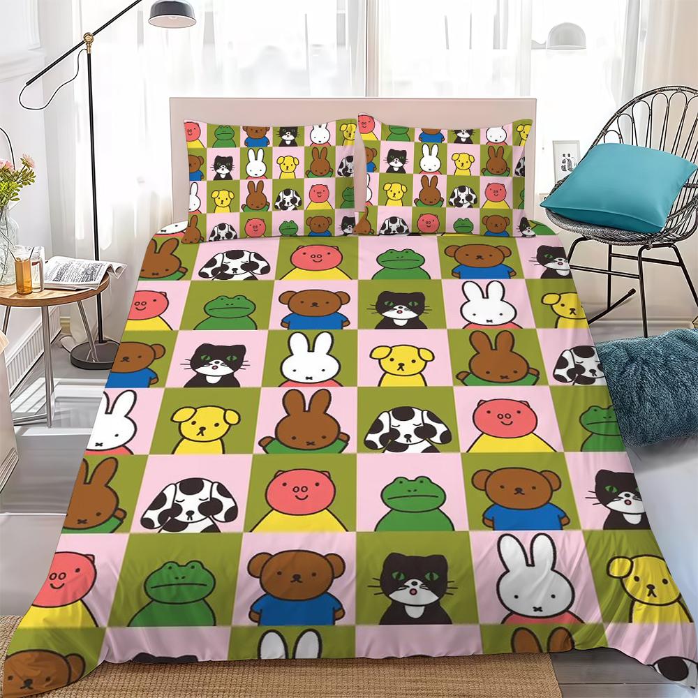 M-Miffy Cute Kawaii Duvet Cover Set Home Style Bedding Soft Laundry Cotton Bed 3 Piece Set Student Dormitory Gift 135x200cm
M-Miffy Cute Kawaii Duvet Cover Set Home Style Bedding Soft Laundry Cotton Bed 3 Piece Set Student Dormitory Gift 135x200cm