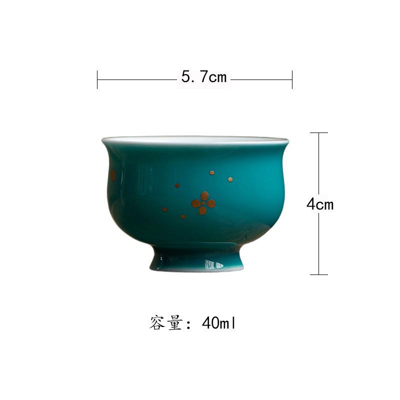 2pc/lot Turquoise Green Sprinkle Gold Teacup Creative Tea Bowl Jug Tea-tasting Meditation Cup Jianzhan Master Cups Tableware As Your Choose
2pc/lot Turquoise Green Sprinkle Gold Teacup Creative Tea Bowl Jug Tea-tasting Meditation Cup Jianzhan Master Cups Tableware As Your Choose