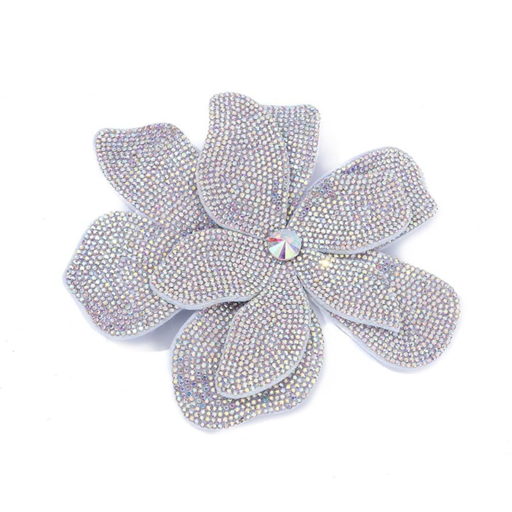 Three-dimensional Rhinestone Flower Patches Sparkling Embellishment Sew-On Applique DIY Craft Sewing Supplies срібний
Three-dimensional Rhinestone Flower Patches Sparkling Embellishment Sew-On Applique DIY Craft Sewing Supplies срібний
