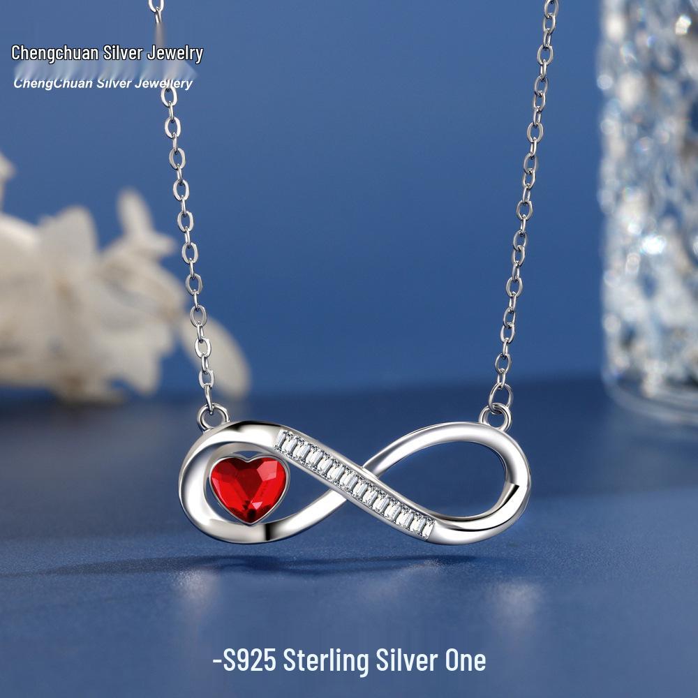 2025 Sterling Silver Infinity Heart Necklace with Diamond-Studded Birthstone for Women 925 Silver
2025 Sterling Silver Infinity Heart Necklace with Diamond-Studded Birthstone for Women 925 Silver
