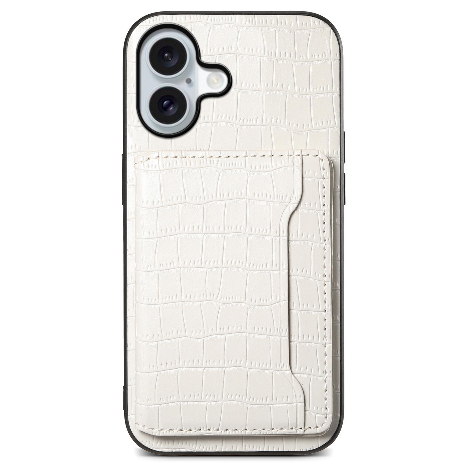 For iPhone 16 Case Card Holder Kickstand Crocodile Texture Leather Back Phone Cover
For iPhone 16 Case Card Holder Kickstand Crocodile Texture Leather Back Phone Cover