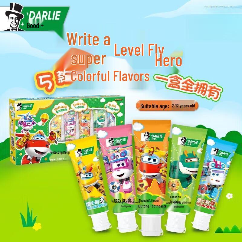 Darlie Kids Fluoride Toothpaste - Flying Hero Edition
Darlie Kids Fluoride Toothpaste - Flying Hero Edition