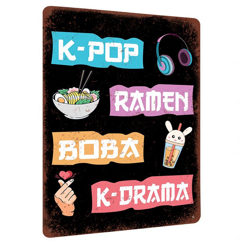 K POP Рамен Чай Бабл Ти K ДРАМА Элементы Трендов Металлическая Железная Живопись Декор Стен Гостиной Спальни 20x30cm(7.8x11.8inch)
K POP Рамен Чай Бабл Ти K ДРАМА Элементы Трендов Металлическая Железная Живопись Декор Стен Гостиной Спальни 20x30cm(7.8x11.8inch)