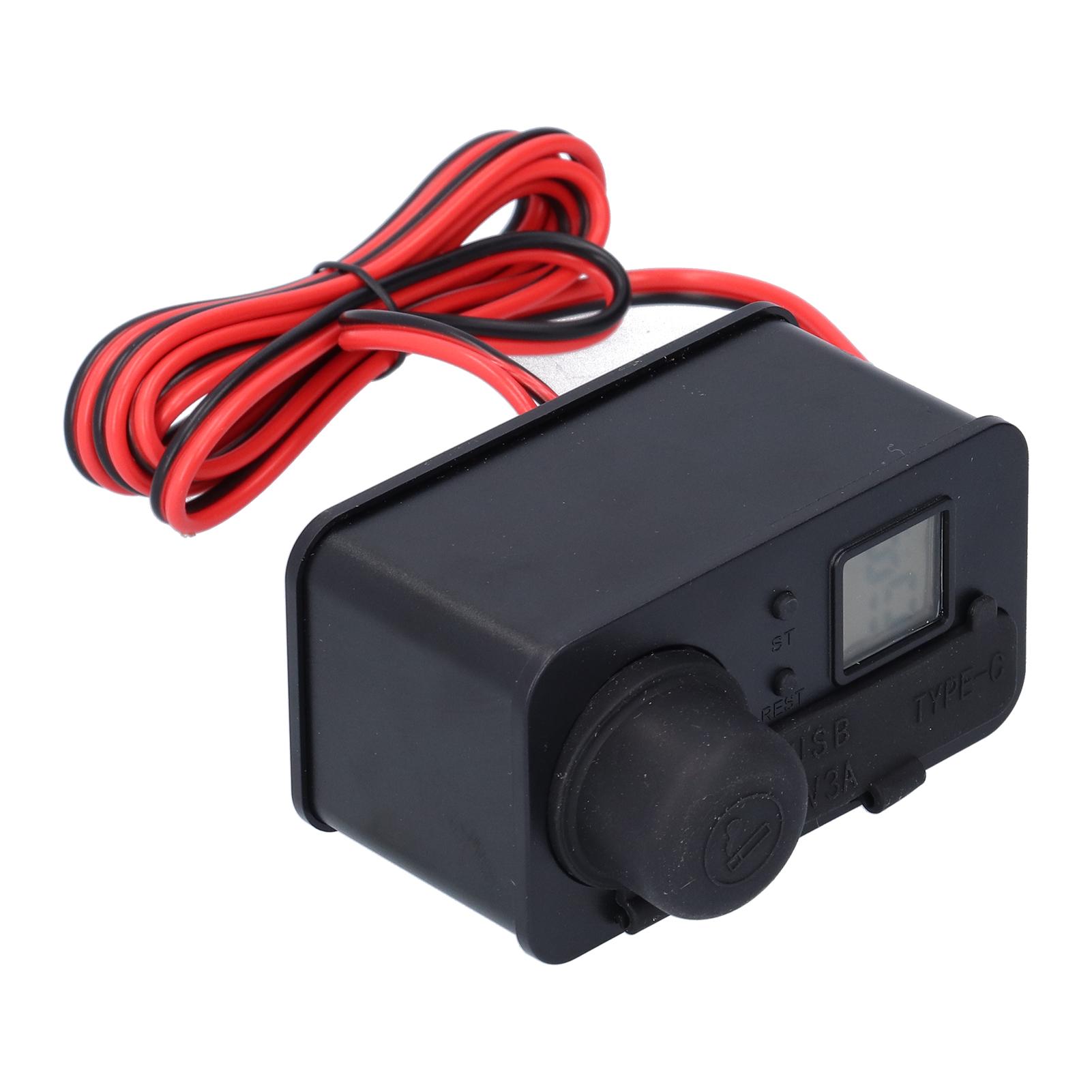 12V Motorcycle USB Type C Waterproof Mobile Phone Power Supply Adapter with Cigarette Lighter(Black )
12V Motorcycle USB Type C Waterproof Mobile Phone Power Supply Adapter with Cigarette Lighter(Black )
