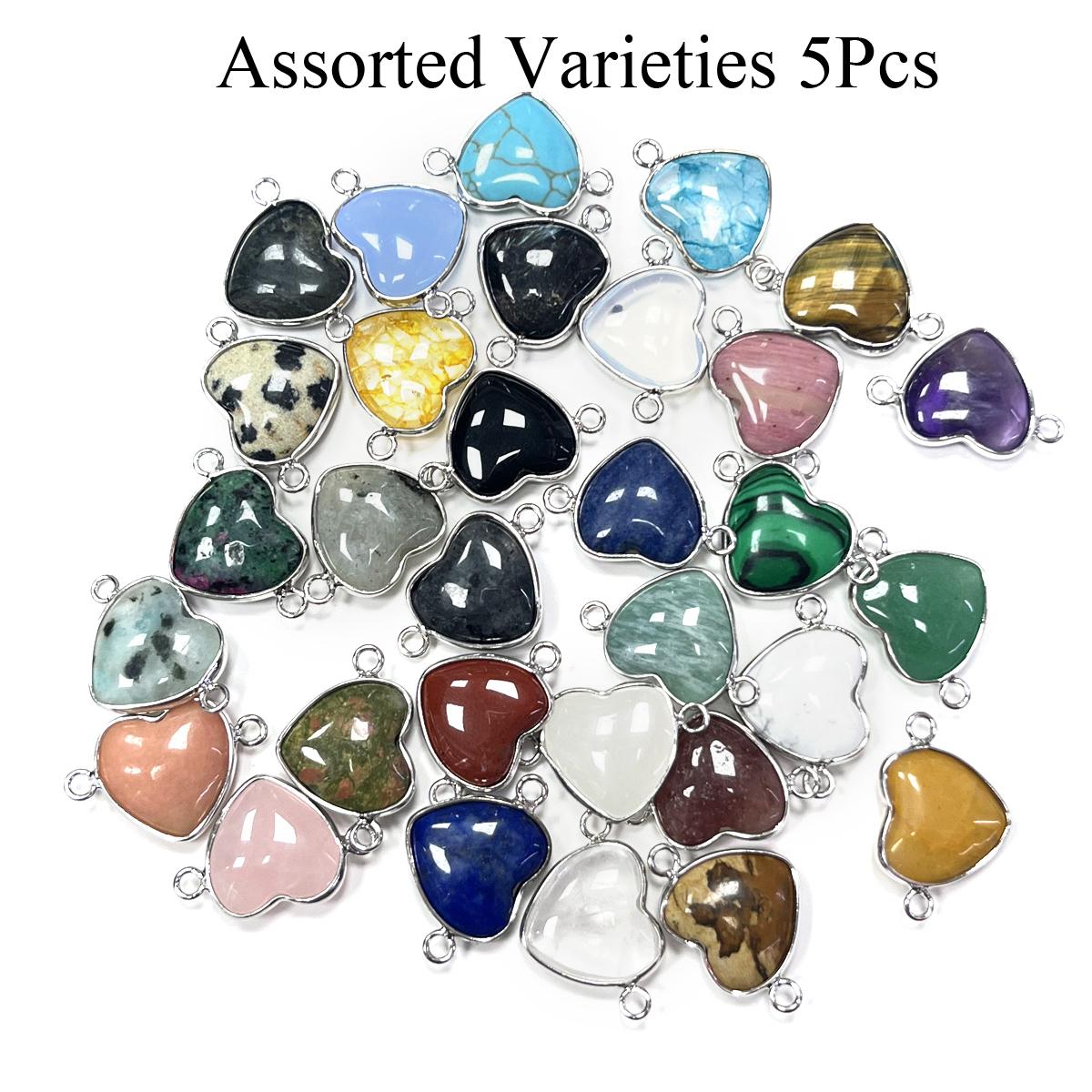 5 шт./упаковка, З єднувачі для кулонів з кристалів, Форма серця, Натуральний камінь, Кварц, Аметист, Малахіт, Лазурит, З єднувачі для виготовлення прикрас своїми руками 5Pcs/14×15mm
5 шт./упаковка, З єднувачі для кулонів з кристалів, Форма серця, Натуральний камінь, Кварц, Аметист, Малахіт, Лазурит, З єднувачі для виготовлення прикрас своїми руками 5Pcs/14×15mm