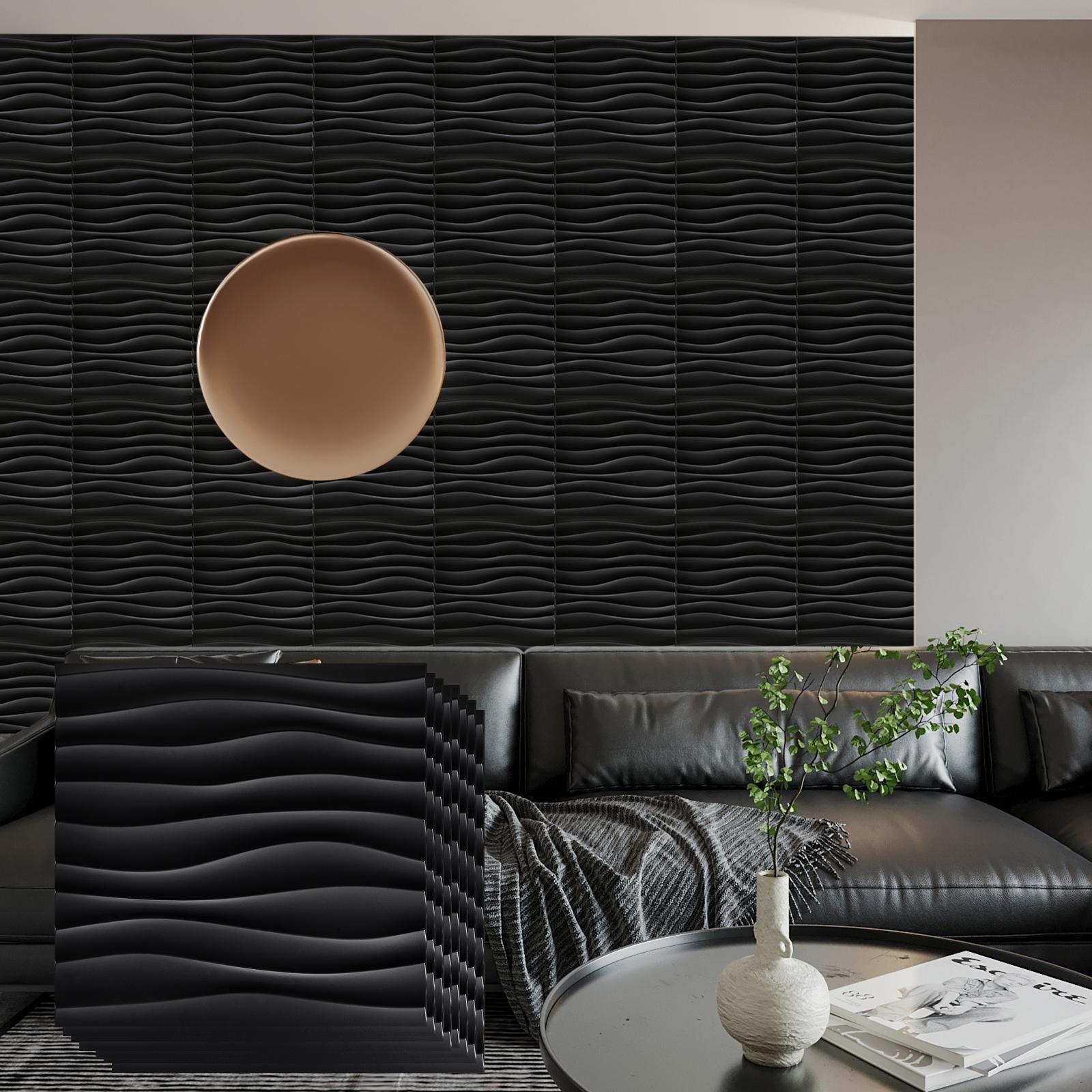 3D Wall Panels PVC Wave Design,11.8 x 11.8 Wall Panels Brick Wallpaper Waterproof for Interior Living Room Bedroom Decor (black,12pack) чорний
3D Wall Panels PVC Wave Design,11.8 x 11.8 Wall Panels Brick Wallpaper Waterproof for Interior Living Room Bedroom Decor (black,12pack) чорний