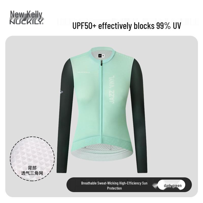 NUCKILY Women s Slim-Fit Long Sleeve Cycling Jersey with Sun Protection XXL темно-зеленого
NUCKILY Women s Slim-Fit Long Sleeve Cycling Jersey with Sun Protection XXL темно-зеленого