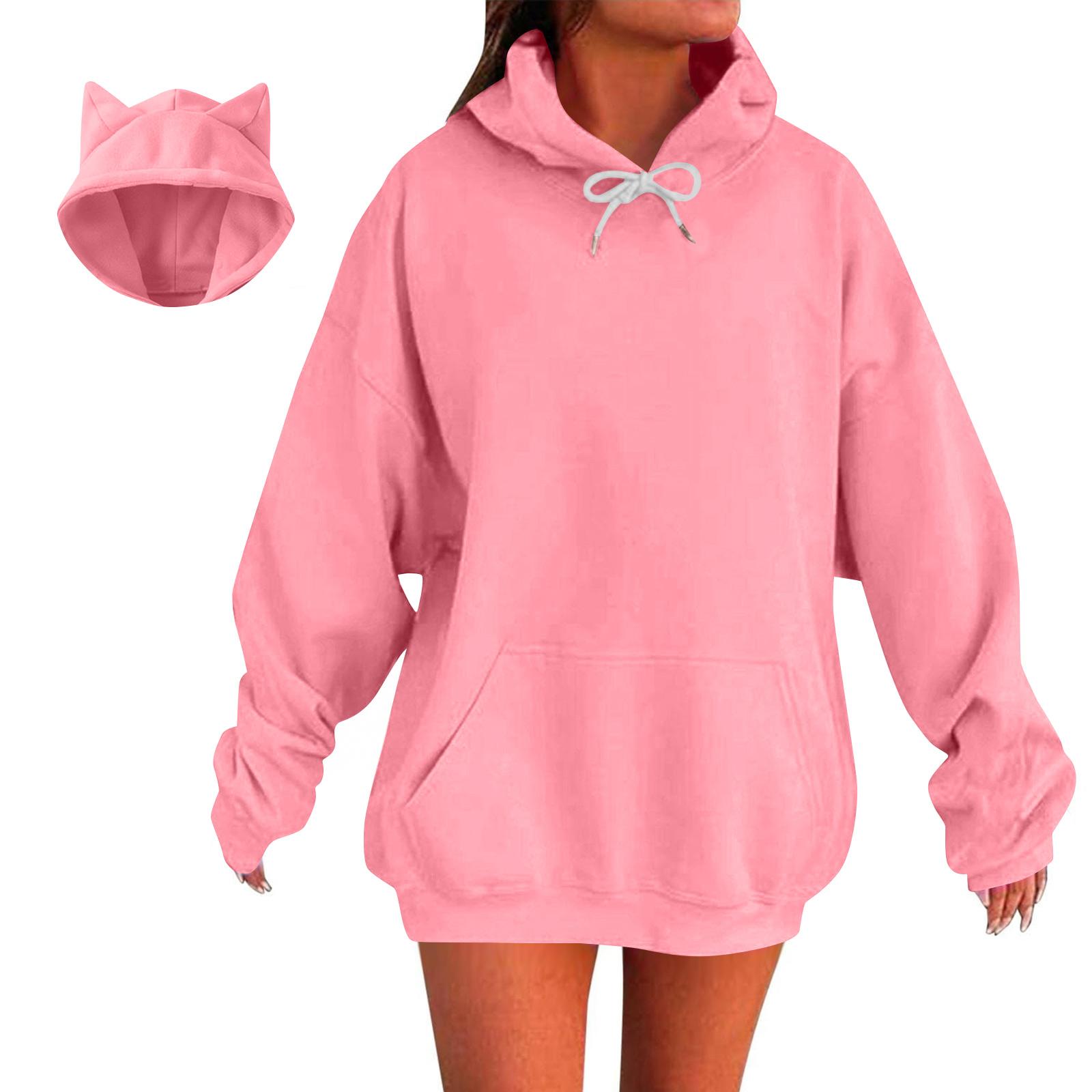 Women s Fashion Casual Long Sleeve Solid Color Hooded Sweatshirt Tops XXL
Women s Fashion Casual Long Sleeve Solid Color Hooded Sweatshirt Tops XXL