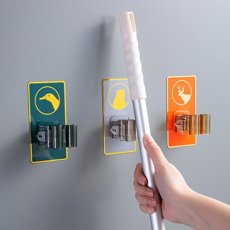 Adhesive Mop and Broom Holder, Wall Mounted Mop Organizer, Punch-Free Broom Gripper for Bathroom, Kitchen Storage Lazy kitten
Adhesive Mop and Broom Holder, Wall Mounted Mop Organizer, Punch-Free Broom Gripper for Bathroom, Kitchen Storage Lazy kitten