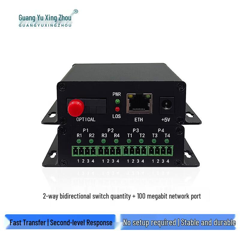 2-Channel Digital & 100M Ethernet Fiber Optic Converter
2-Channel Digital & 100M Ethernet Fiber Optic Converter