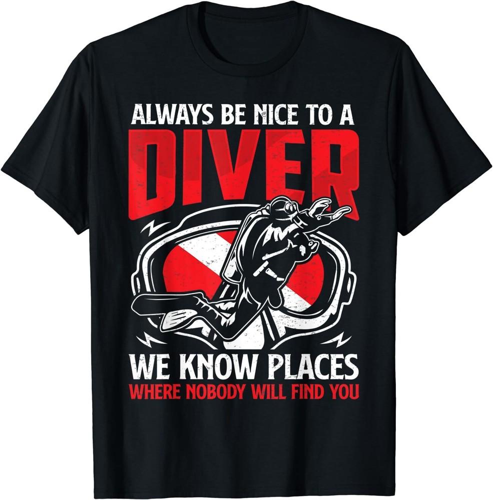 Always Nice To A Diver Funny Diving Diver Down Flag T-Shirt Size S-5XL Unisex T-Shirt XXL
Always Nice To A Diver Funny Diving Diver Down Flag T-Shirt Size S-5XL Unisex T-Shirt XXL
