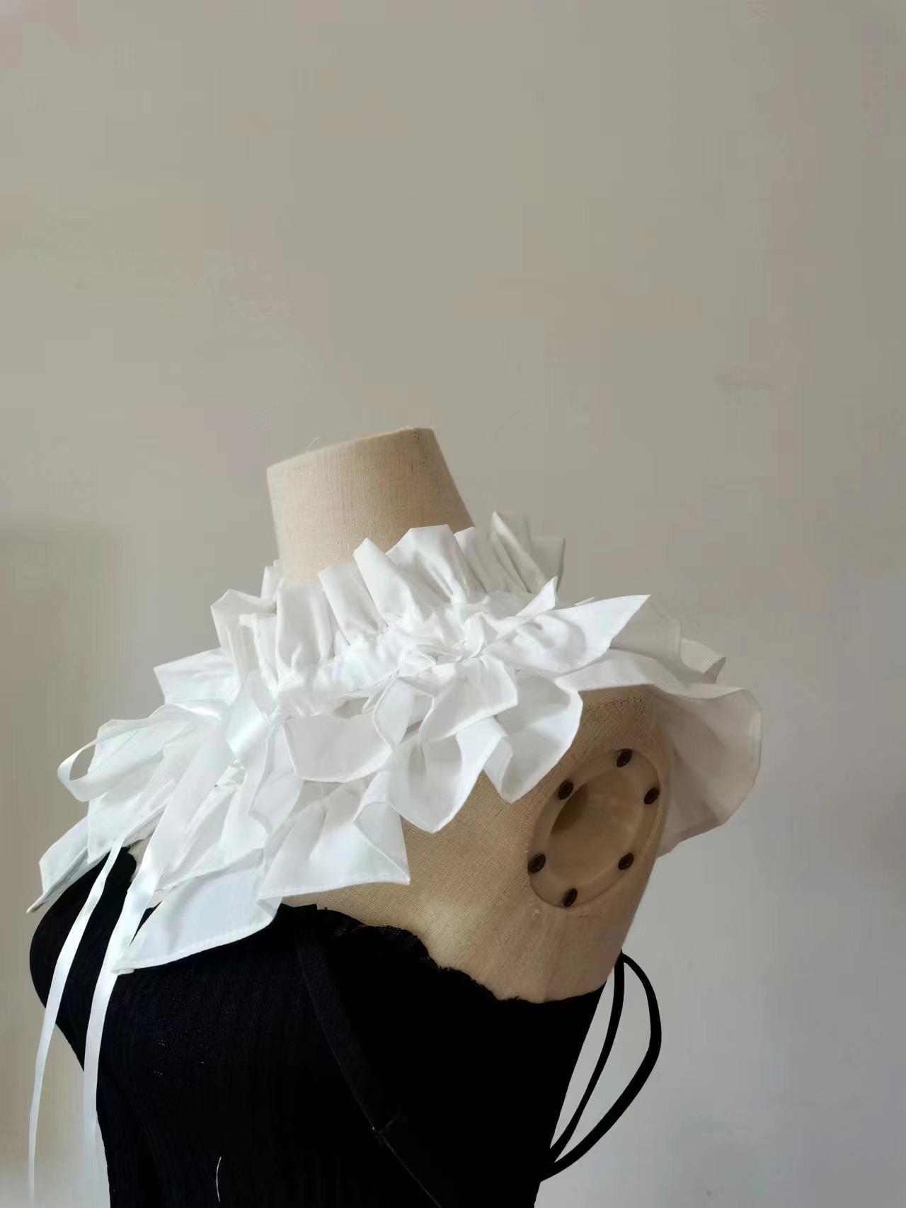 Чистый хлопок, плиссированный, с листом лотоса, регулируемый воротник, женский, французский воротник-стойка, плиссированный, многофункциональный, накладной воротник, общая длина 75 см белый
Чистый хлопок, плиссированный, с листом лотоса, регулируемый воротник, женский, французский воротник-стойка, плиссированный, многофункциональный, накладной воротник, общая длина 75 см белый