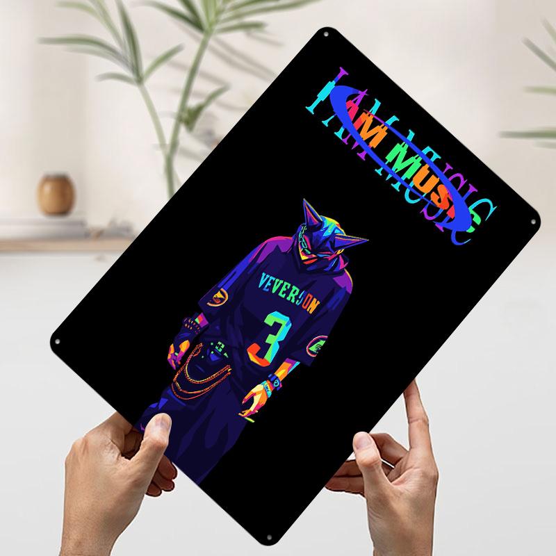 I Am Music Colorful Character Art Poster Customized Wall Art Vintage Metal Signs Retro Tin Plaque for Man Cave Home Decor Room 7.9x11.8In(20x30cm)
I Am Music Colorful Character Art Poster Customized Wall Art Vintage Metal Signs Retro Tin Plaque for Man Cave Home Decor Room 7.9x11.8In(20x30cm)
