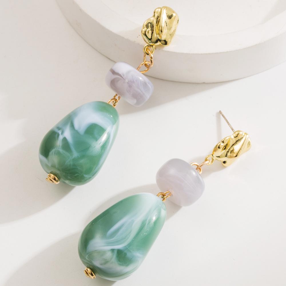Metal Resin Oval Geometric Dangle Earrings for Women New Simple Trend Design Zircon Party AccessoriesZAA зелений
Metal Resin Oval Geometric Dangle Earrings for Women New Simple Trend Design Zircon Party AccessoriesZAA зелений