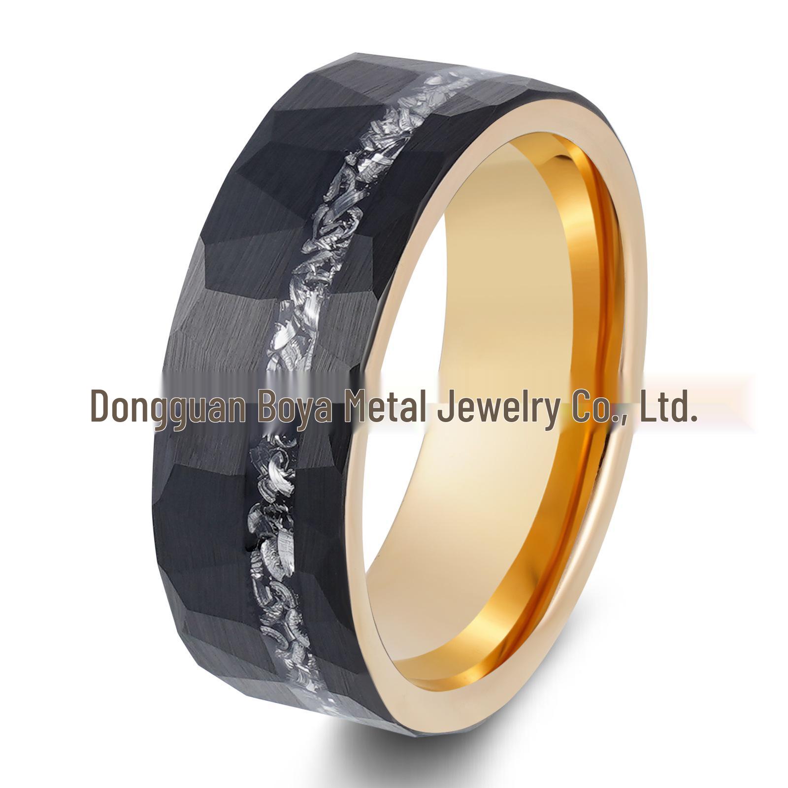 2024 Summer Electric Black Tungsten Ring with Rose Gold & Iron Inlay (8mm) Size 10
2024 Summer Electric Black Tungsten Ring with Rose Gold & Iron Inlay (8mm) Size 10