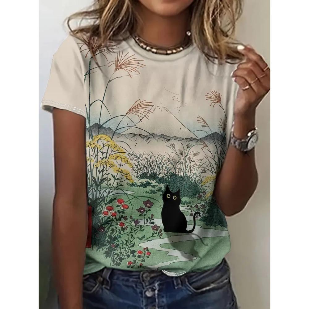 2026 Summer Women s T-Shirt Street 3D Graphic Print T-Shirt Short Sleeve Y2k Clothes Fashion O-Neck Women Top Casual Clothing S
2026 Summer Women s T-Shirt Street 3D Graphic Print T-Shirt Short Sleeve Y2k Clothes Fashion O-Neck Women Top Casual Clothing S