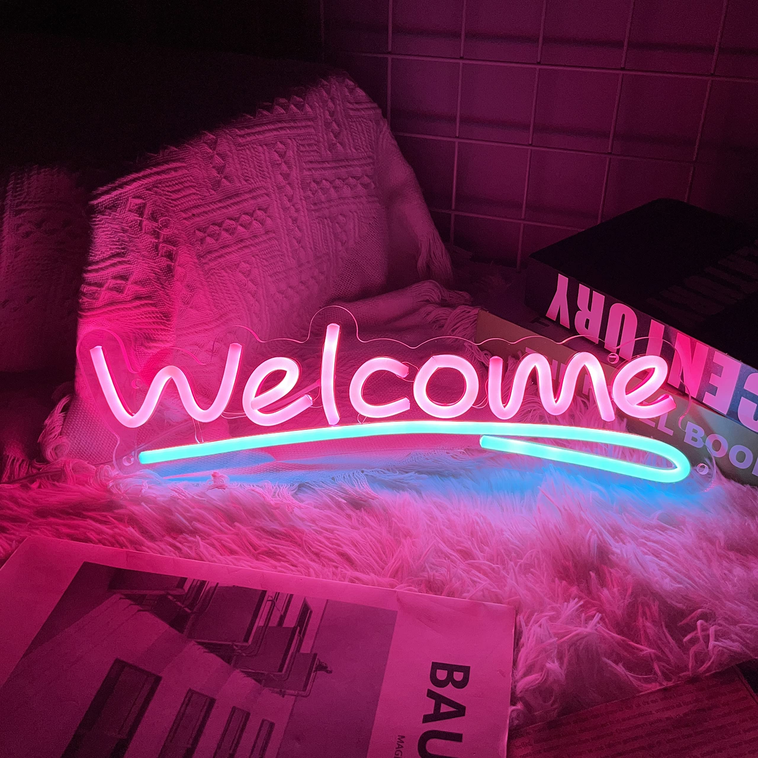 Welcome Neon Neon Light for and USB Sign, Izakayas, Cafes, Parties, Events, more, Powered, 4021cm (Pink)
Welcome Neon Neon Light for and USB Sign, Izakayas, Cafes, Parties, Events, more, Powered, 4021cm (Pink)