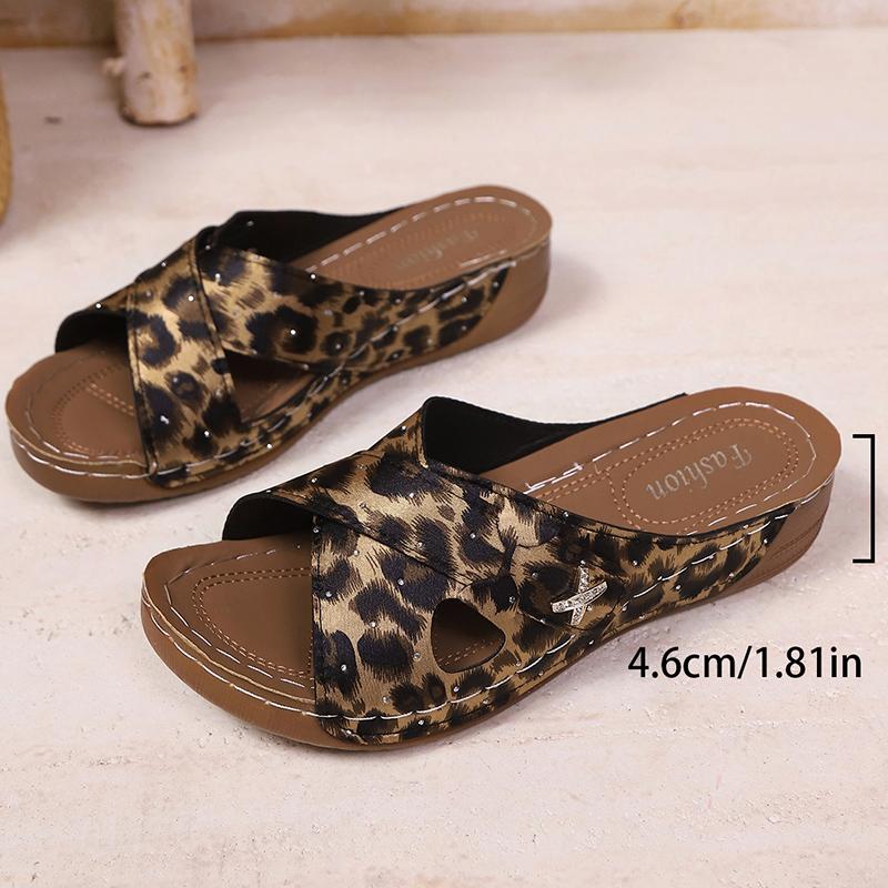 Fashion Plus Size 36-43 Leopard Print Sandals Women Summer 2025 Lightweight Wedges Slippers Woman Cross Band Thick Sole Slides Shoes 43 чёрный
Fashion Plus Size 36-43 Leopard Print Sandals Women Summer 2025 Lightweight Wedges Slippers Woman Cross Band Thick Sole Slides Shoes 43 чёрный
