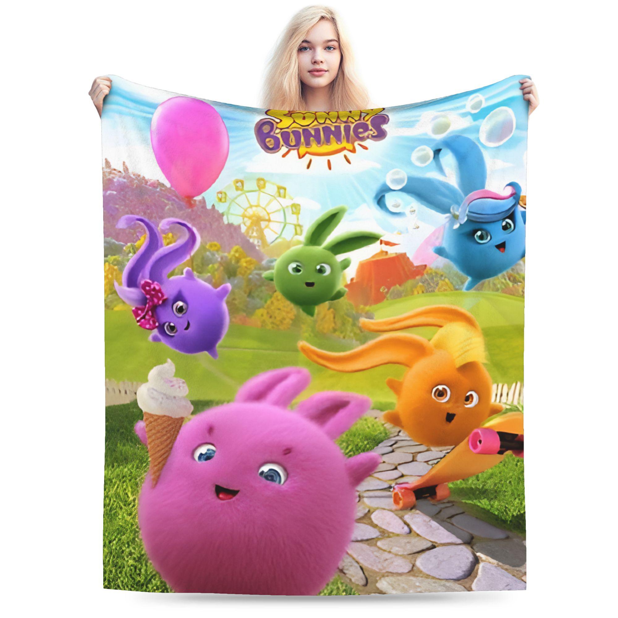 Sunny Bunnies five colourful balls Merch Blanket Soft Flannel Throw Blankets Relax Bedding Throws 75cmx90cm
Sunny Bunnies five colourful balls Merch Blanket Soft Flannel Throw Blankets Relax Bedding Throws 75cmx90cm