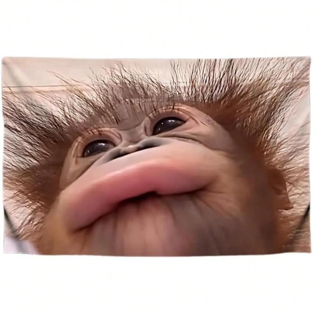 Funny Cute Monkey Tapestry Meme Flag Wall Hanging for College Dorm Bedroom Decor 74x94cm(29x37in)
Funny Cute Monkey Tapestry Meme Flag Wall Hanging for College Dorm Bedroom Decor 74x94cm(29x37in)