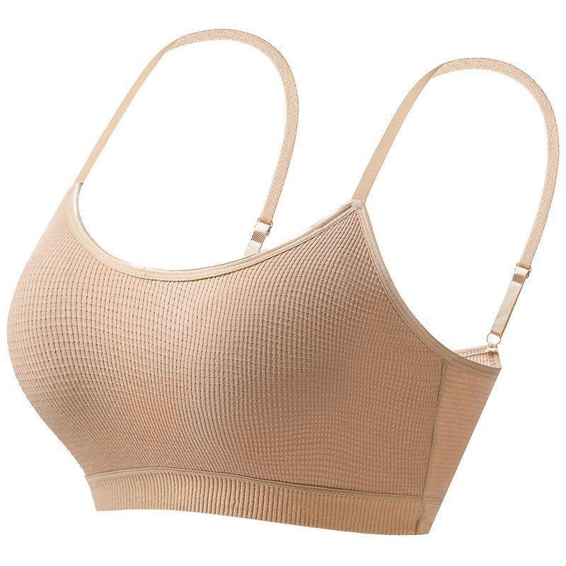 Wireless Strappy Sports Bra: Shockproof & Anti-Exposure Bandeau for Women M (70-90 jin)
Wireless Strappy Sports Bra: Shockproof & Anti-Exposure Bandeau for Women M (70-90 jin)
