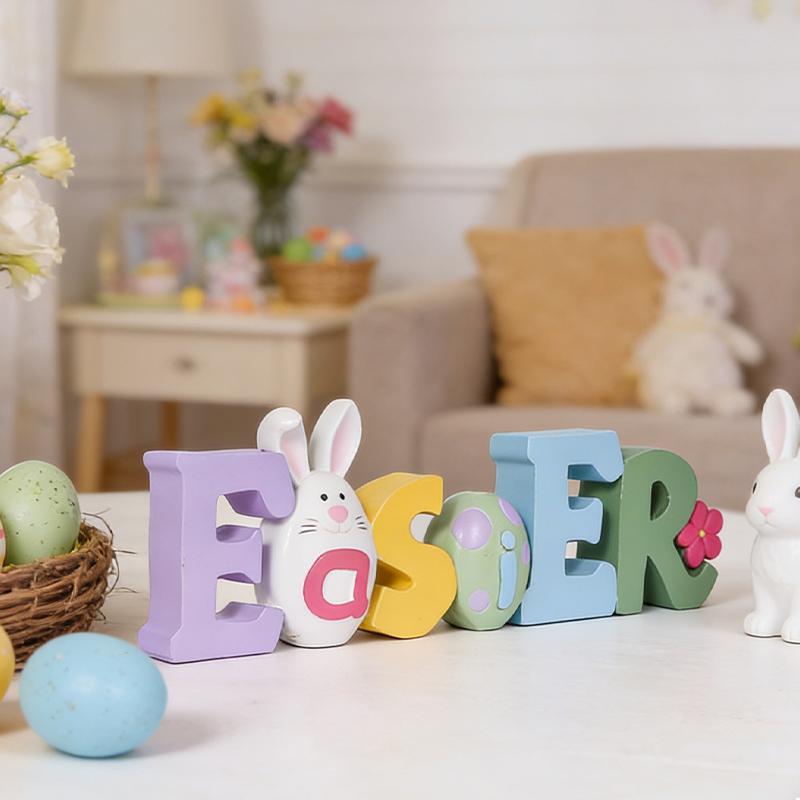 Easter Resin Letter Word Sculpture Creative Holiday Decorative Ornament Home Desktop Decor Festive Decor Letter Sign
Easter Resin Letter Word Sculpture Creative Holiday Decorative Ornament Home Desktop Decor Festive Decor Letter Sign