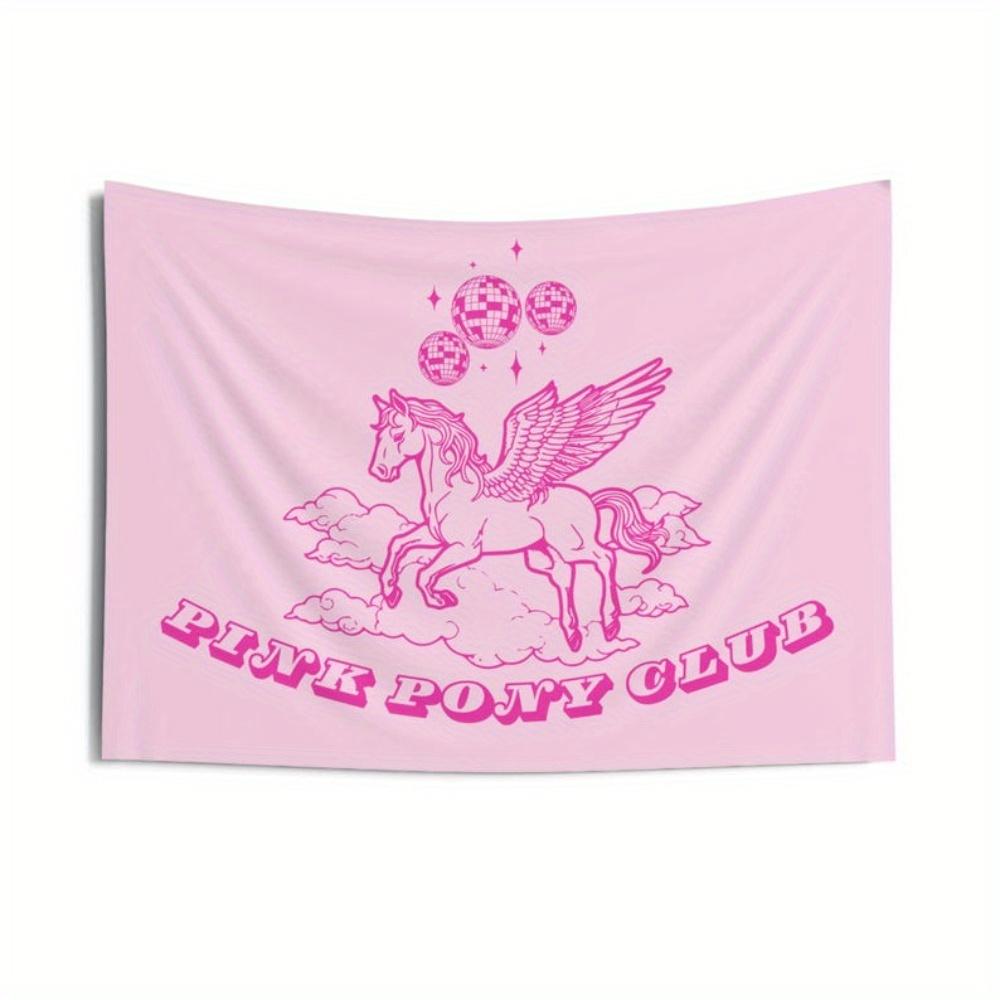1pc Pink Pony Tapestry Banner Pastel Pink Easter Wall Hanging Decor with Winged Pony Disco Balls PINK PARTY 74x94cm(29x37in)
1pc Pink Pony Tapestry Banner Pastel Pink Easter Wall Hanging Decor with Winged Pony Disco Balls PINK PARTY 74x94cm(29x37in)