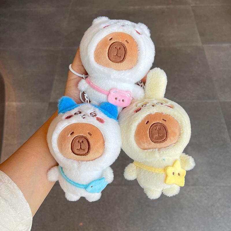1 Piece Capybara Cross Dressing Chiikawa Keychain Plush Toys Cartoon Animal Stuffed Doll Pendant Cute Room Decor Kids Gifts
1 Piece Capybara Cross Dressing Chiikawa Keychain Plush Toys Cartoon Animal Stuffed Doll Pendant Cute Room Decor Kids Gifts