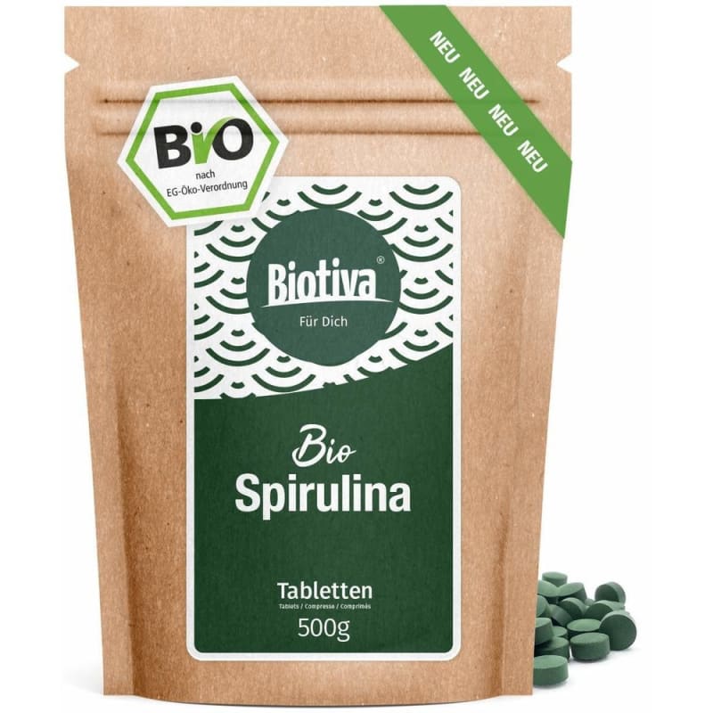 Biotiva Organic Spirulina 500 g, Premium Quality
Biotiva Organic Spirulina 500 g, Premium Quality