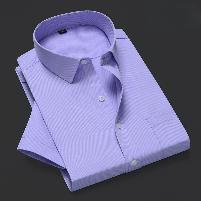 Men s Business Solid Color Short-sleeved Shirt 39 фіолетовий
Men s Business Solid Color Short-sleeved Shirt 39 фіолетовий