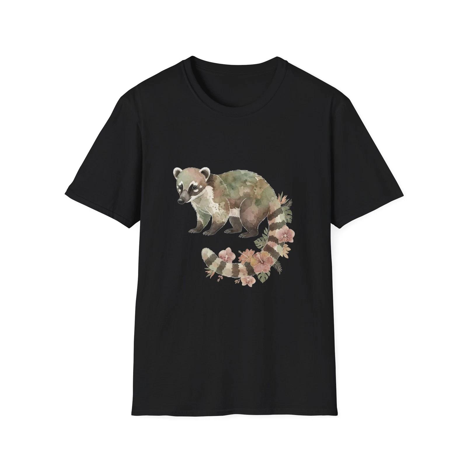 Coati Watercolor Floral Tropical Nature Black Tee Boho Aesthetic T-Shirt 4XL
Coati Watercolor Floral Tropical Nature Black Tee Boho Aesthetic T-Shirt 4XL