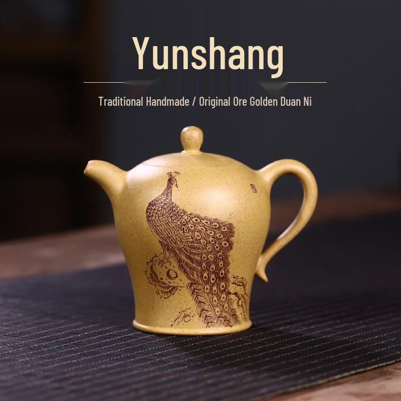 Yixing Handmade Original Ore Zisha Teapot with Engraved Cloud Robe Design - High-End Tea Set Gift Box
Yixing Handmade Original Ore Zisha Teapot with Engraved Cloud Robe Design - High-End Tea Set Gift Box