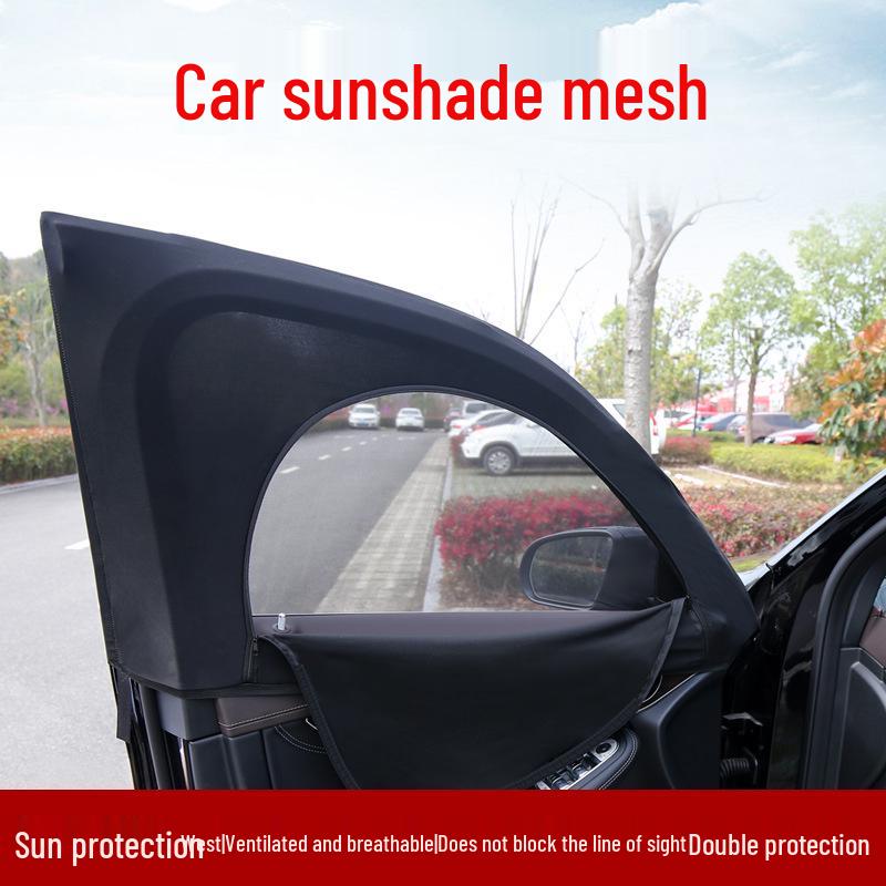 Car Window Sunshade: Zippered Anti-Mosquito, Sun Protection, Heat Insulation, and Blackout Curtain Rear Window (Sedan) чорний
Car Window Sunshade: Zippered Anti-Mosquito, Sun Protection, Heat Insulation, and Blackout Curtain Rear Window (Sedan) чорний