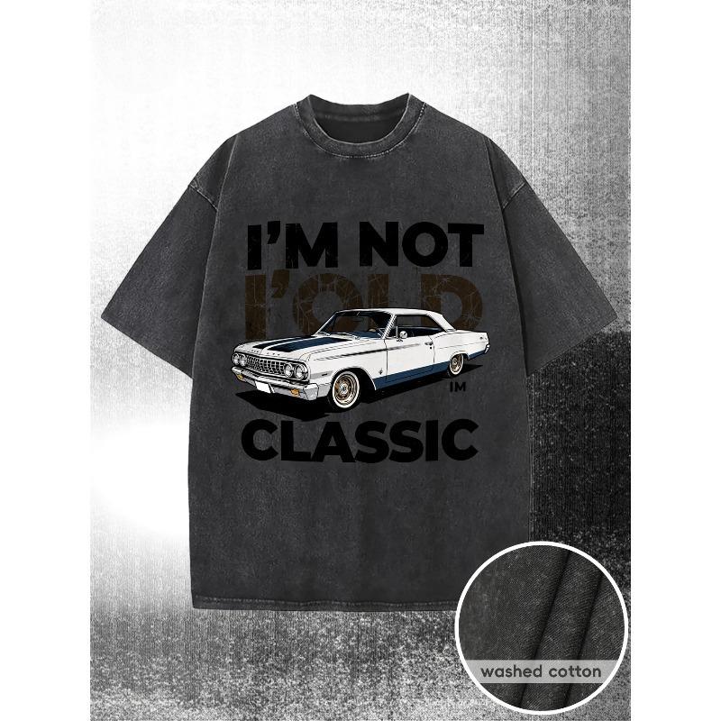 European sizes Men s T-Shirt - Retro I m Not Old I m Classic Slogan & Two-Door Vehicle Graphic, Casual Streetwear Tee for Car Enthusiasts S чёрный
European sizes Men s T-Shirt - Retro I m Not Old I m Classic Slogan & Two-Door Vehicle Graphic, Casual Streetwear Tee for Car Enthusiasts S чёрный