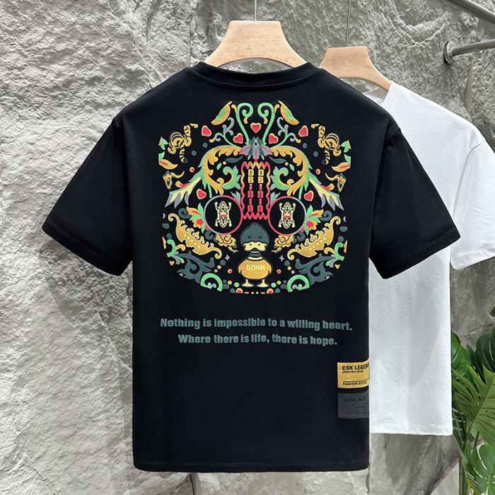 New Short-sleeved T-shirt Men s Soft Top Embroidered Print Casual T-shirt 5XL
New Short-sleeved T-shirt Men s Soft Top Embroidered Print Casual T-shirt 5XL